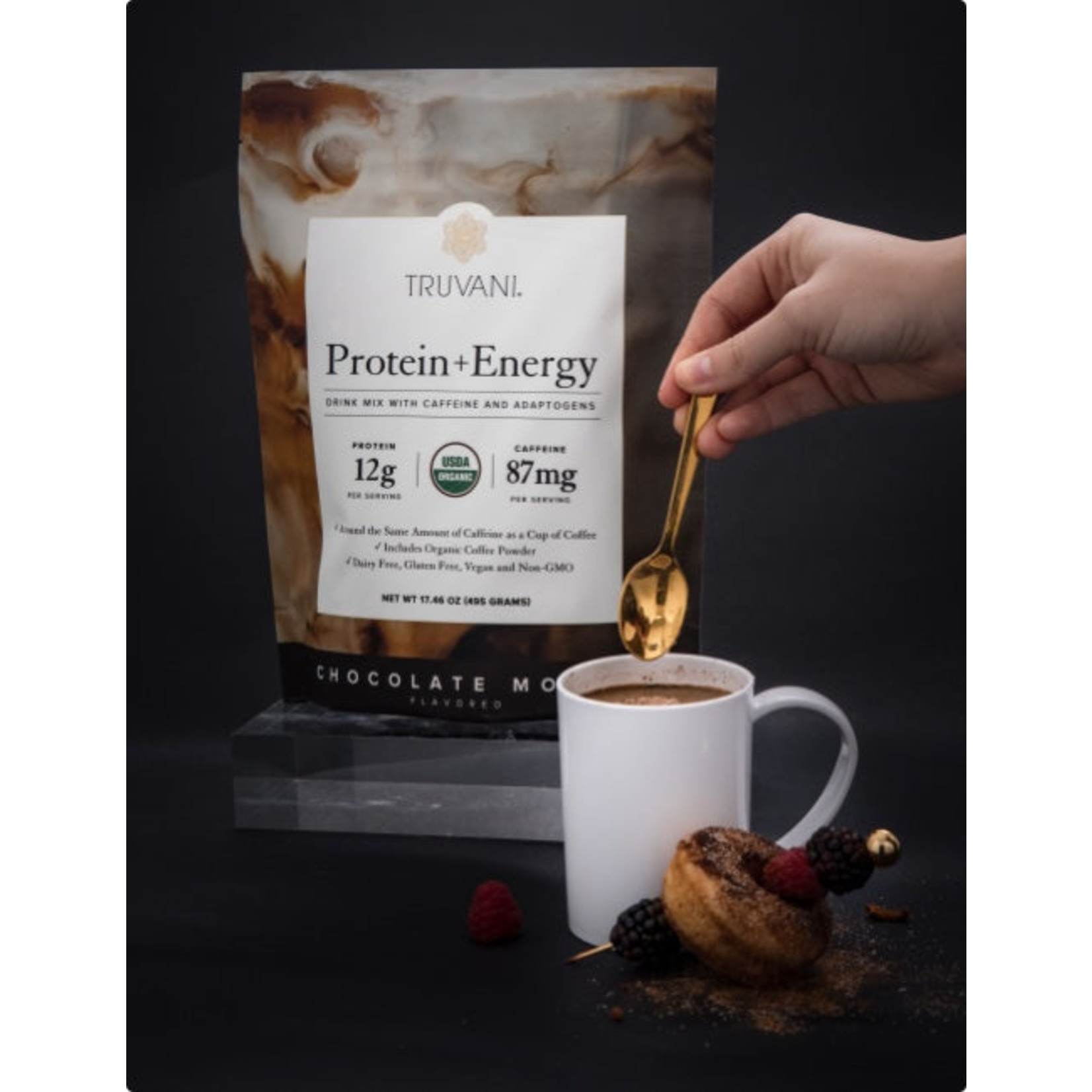 Truvani Truvani - Protein + Energy Powder - 15.87 oz