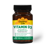 Country Life Vitamin D3 1000 IU - 100 Softgels