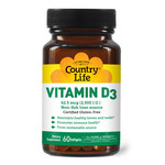 Country Life Vitamin D3 2500 IU - 60 Softgels