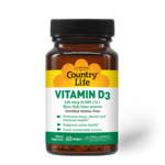 Country Life Vitamin D3 5000 IU - 60 Softgels