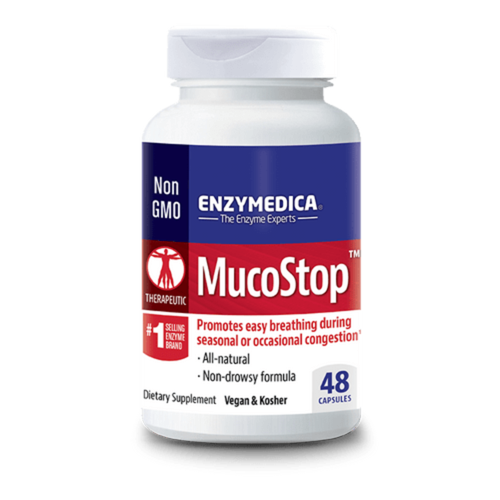 Enzymedica Enzymedica - Mucostop - 48 Capsules