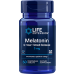Life Extension Melatonin 6 Hour Timed Release 3 mg - 60 Tablets
