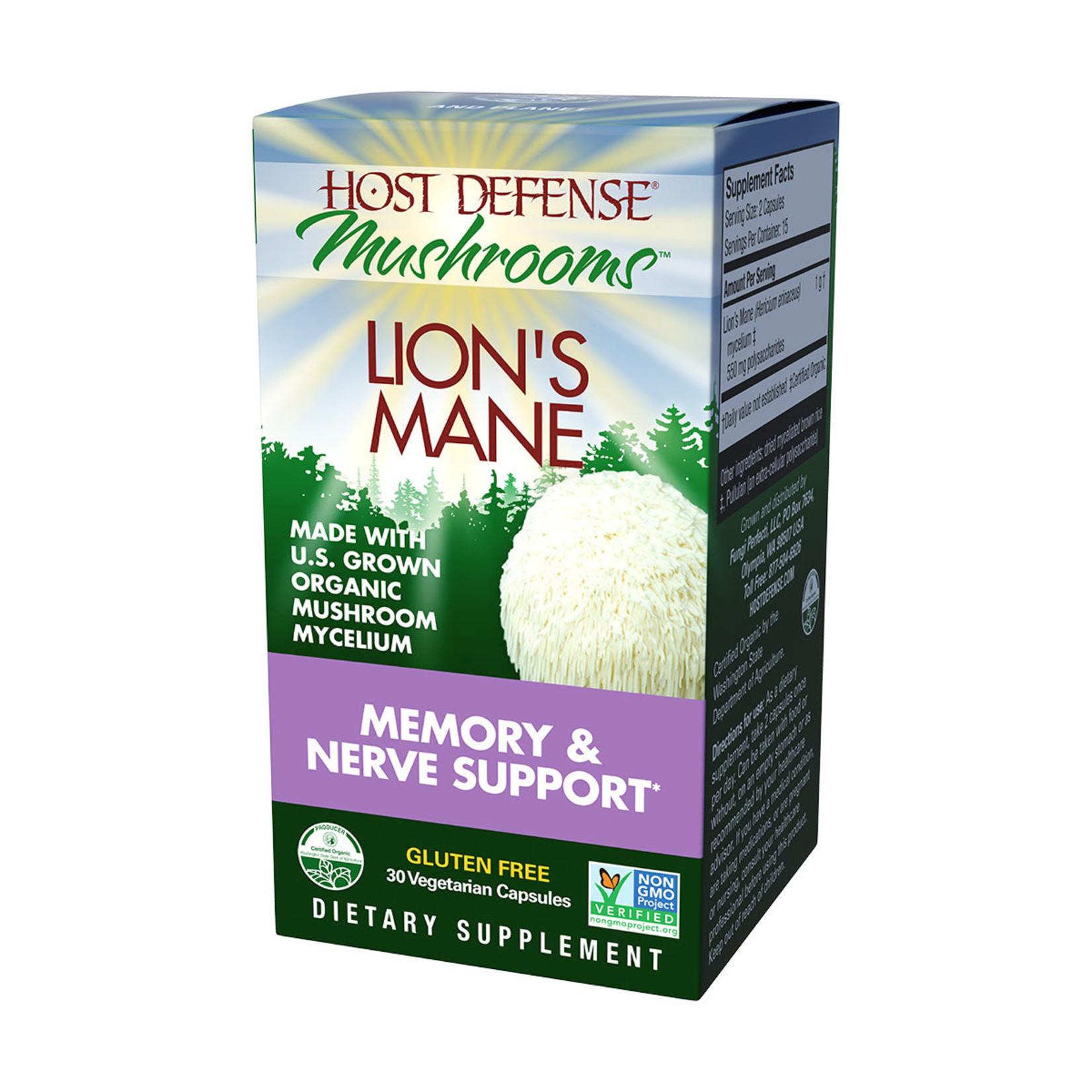 Host Defense Host Defense - Lions Mane - 30 Veg Capsules