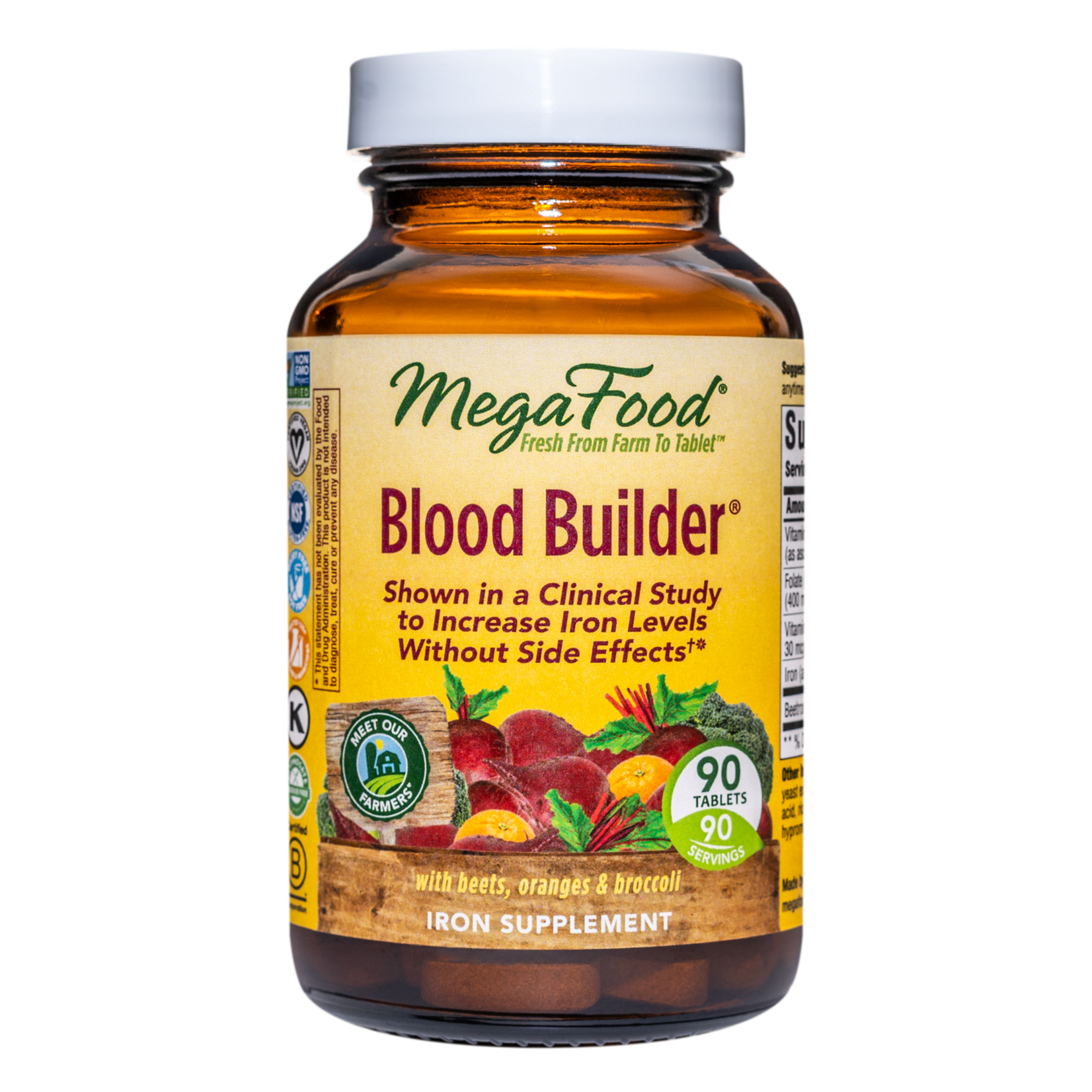 Megafood Megafood - Blood Builder Iron & Multivitamin Supplement - 90 Tablets
