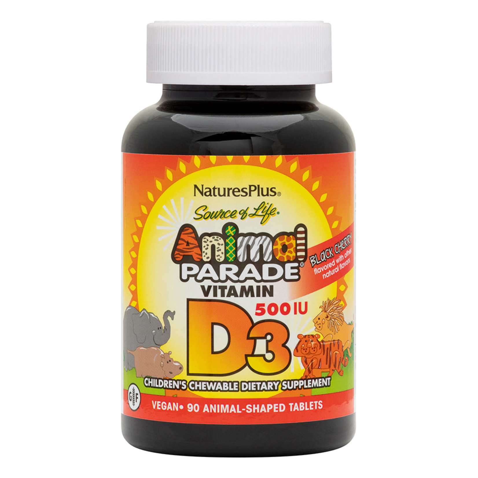 Natures Plus Natures Plus - Animal Parade Vit D3 500 IU Chewable - 90 count