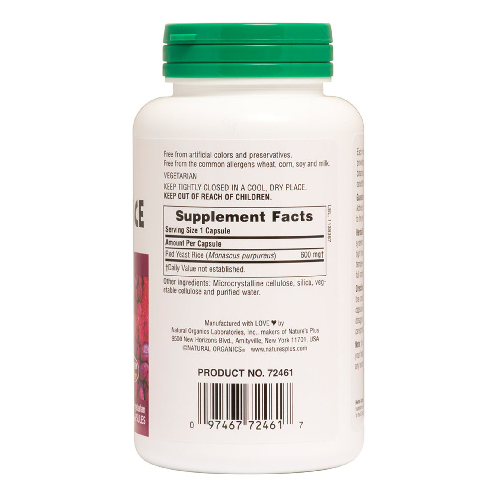 Natures Plus Natures Plus - Red Yeast Rice 1200 mg - 120 Count