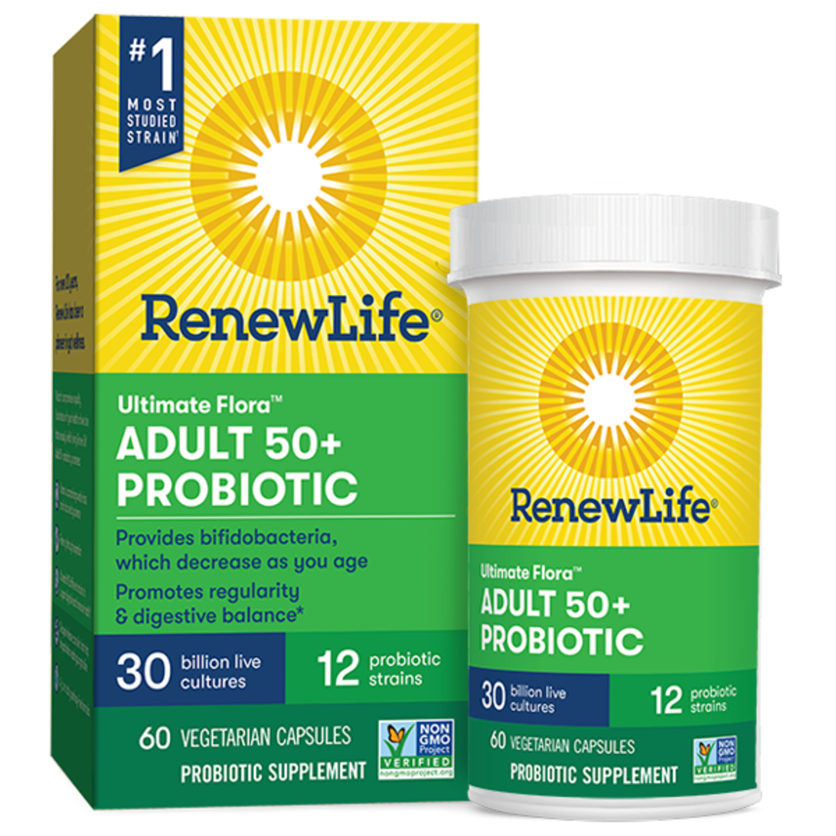 Renew Life Renew Life - Adult 50+ Ultimate Flora Probiotic - 60 Capsules
