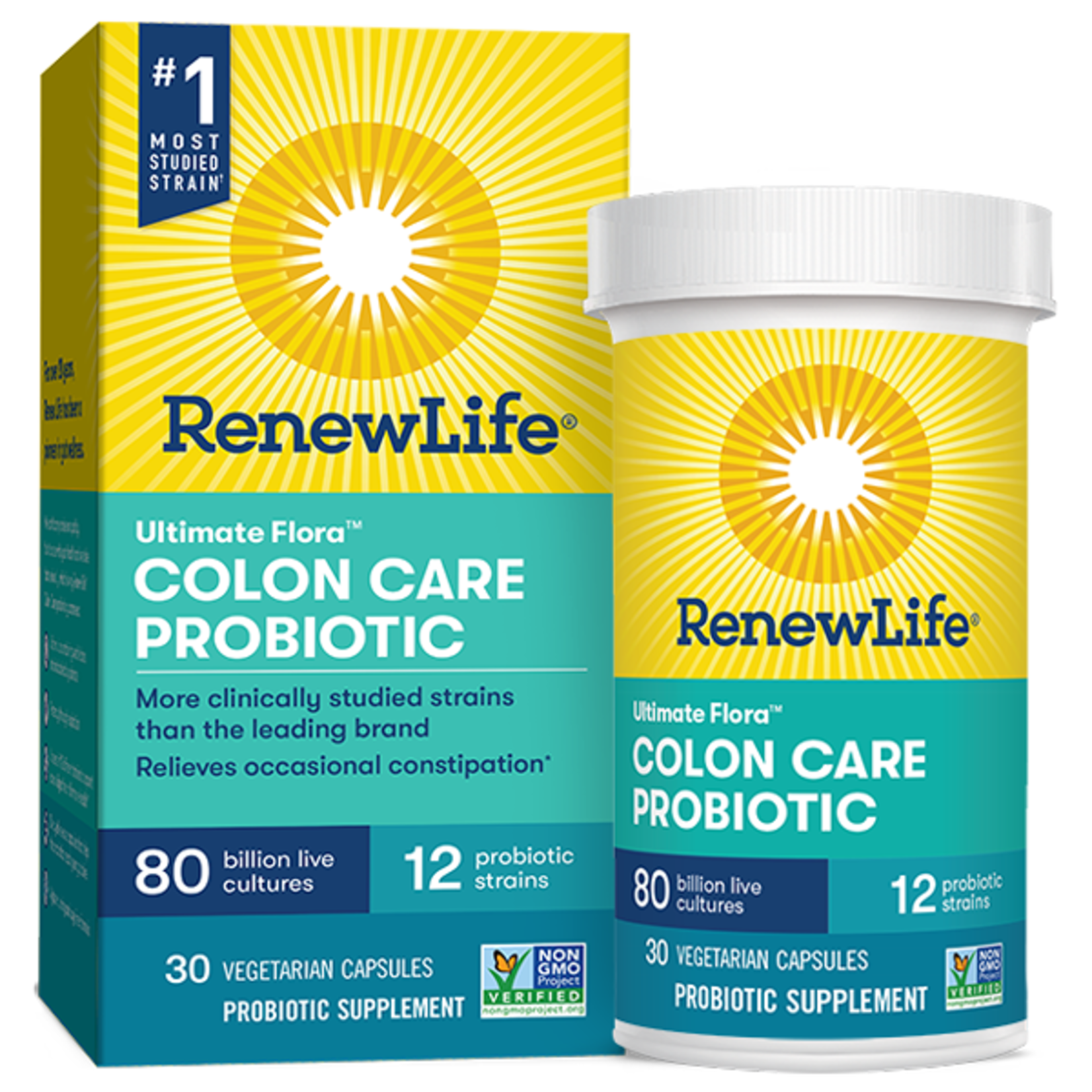 Renew Life Renew Life - Colon Care Ultimate Probiotic 80B - 30 Capsules