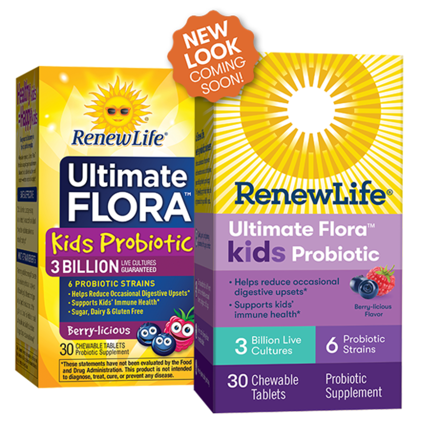 Renew Life Renew Life - Kids Probiotic Ultimate Flora Berry-Licious - 30 Tablets