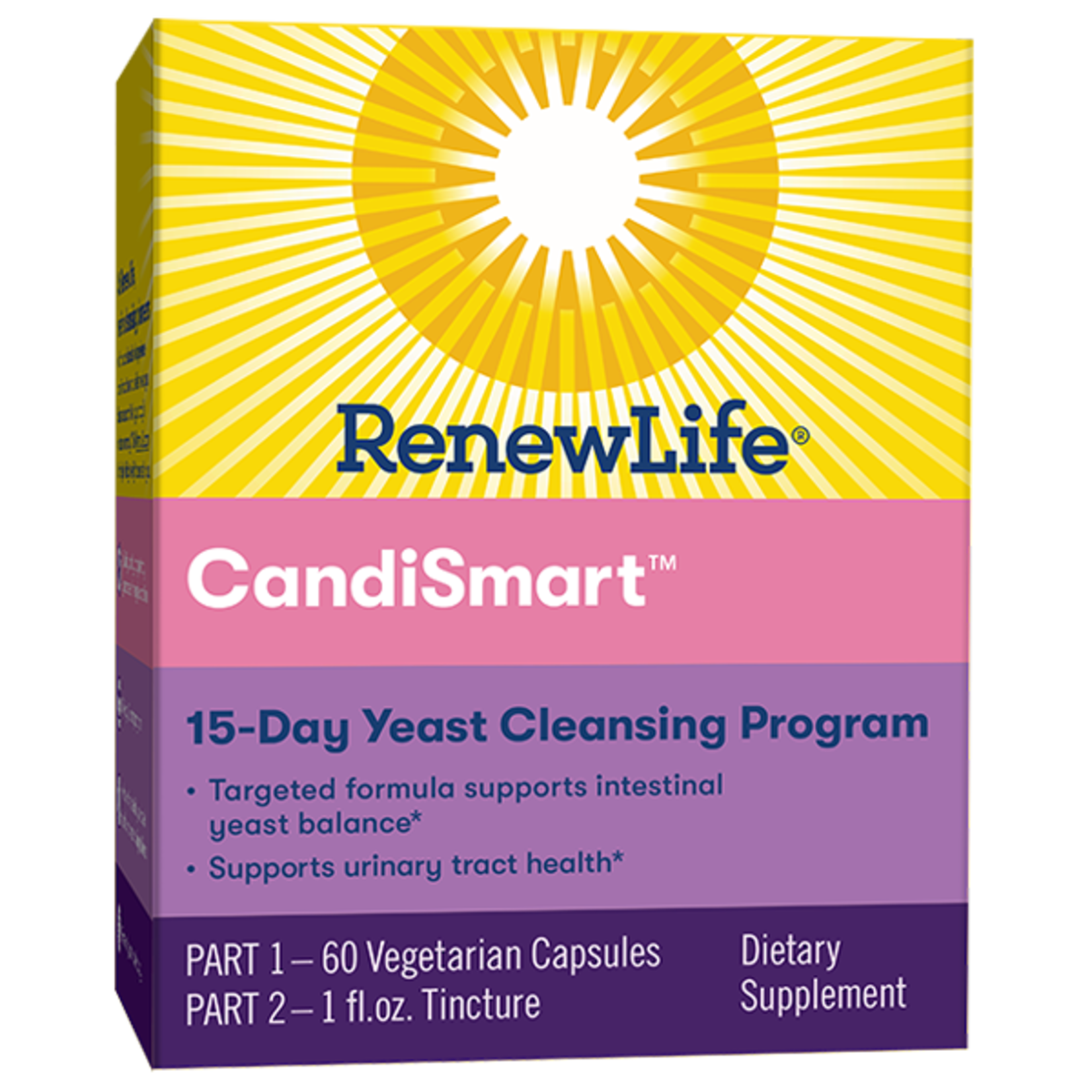 Renew Life Renew Life - Targeted Candi Smart Yeast Cleansing Formula - 2-PART KIT