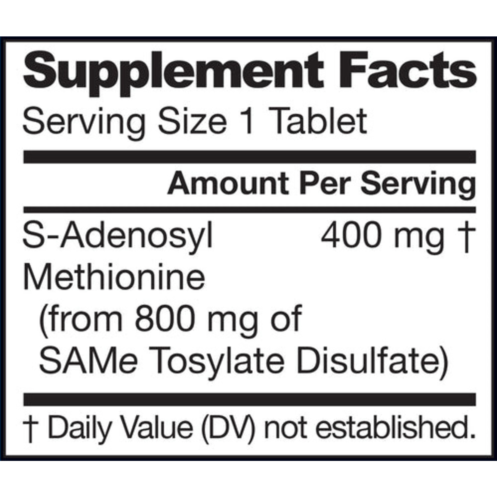 Jarrow Jarrow - Natural Sam-E S-Adenosyl-L-Methionine 400 - 30 Tablets