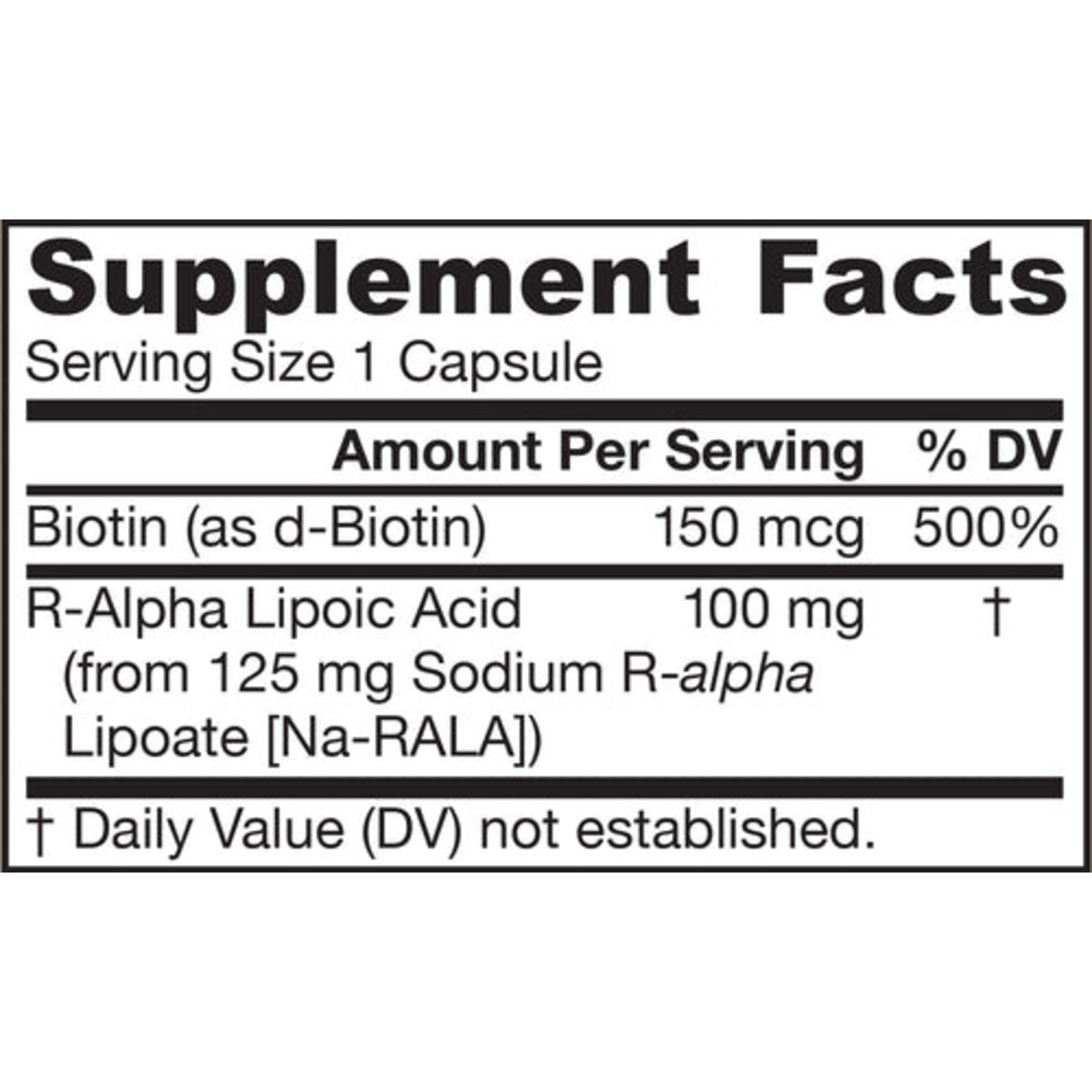 Jarrow Jarrow - R-Alpha Lipoic Acid + Biotin - 60 Capsules