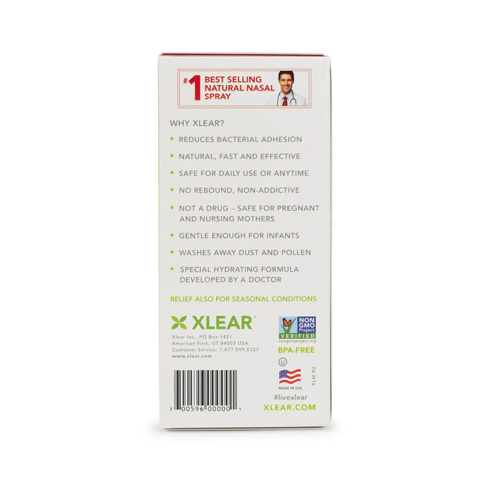 Xlear Xlear - All Natural Saline Nasal Spray - 1.5 oz