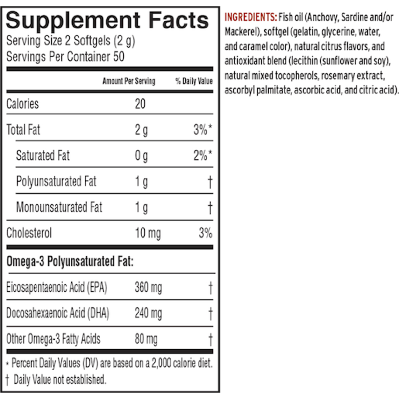 Barleans Barleans - Fresh Catch Fish Oil Softgels Orange - 100 Softgels