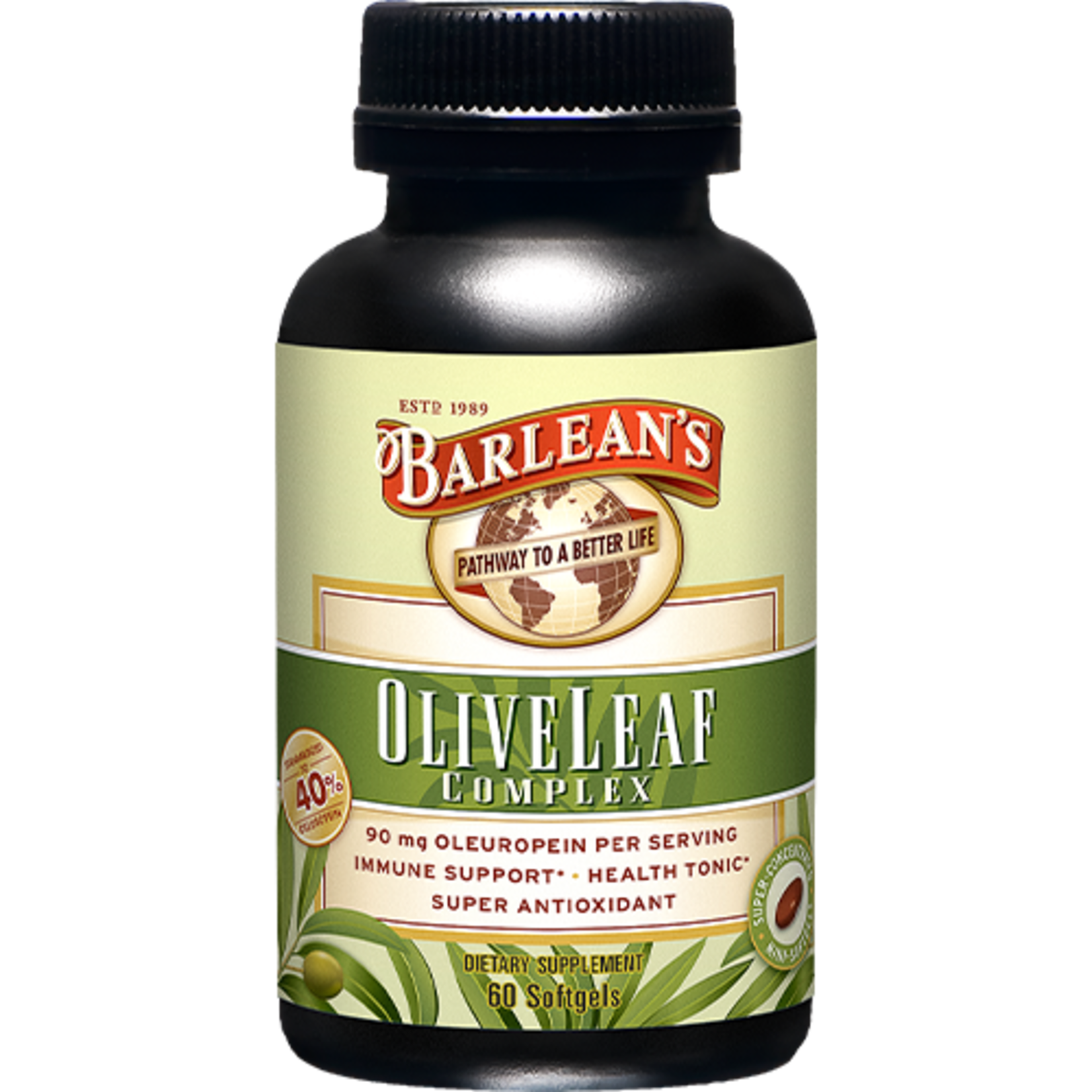 Barleans Barleans - Olive Leaf Complex Softgels - 60 Softgels