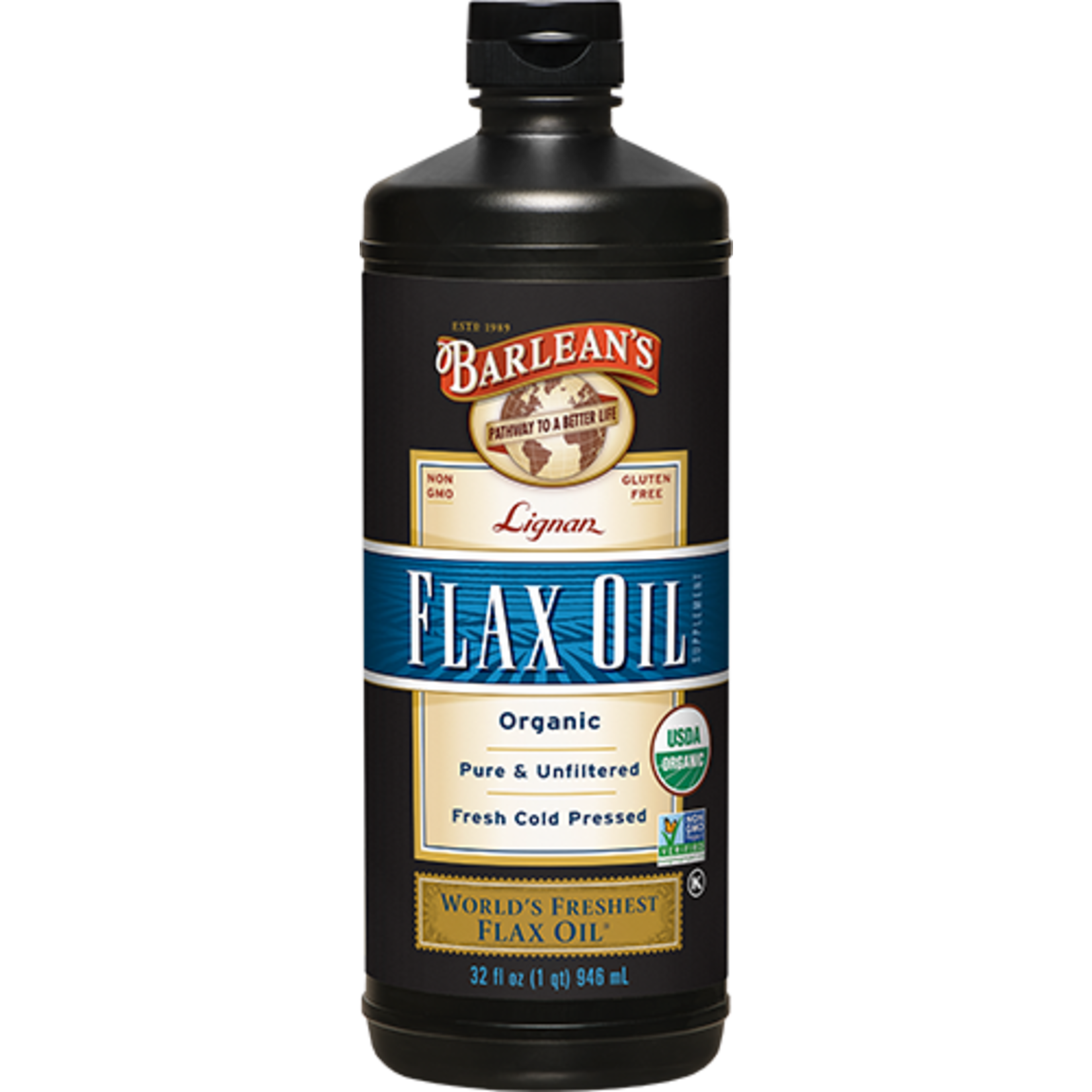 Barleans Barlean's - Flax Oil Org - 32oz