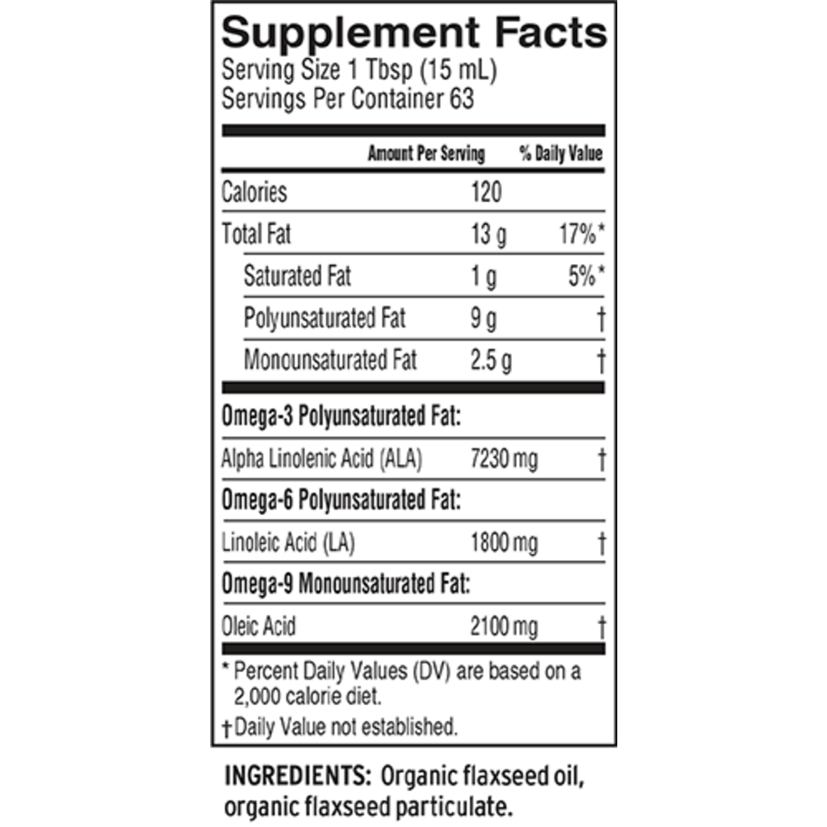 Barleans Barlean's - Flax Oil Org - 32oz