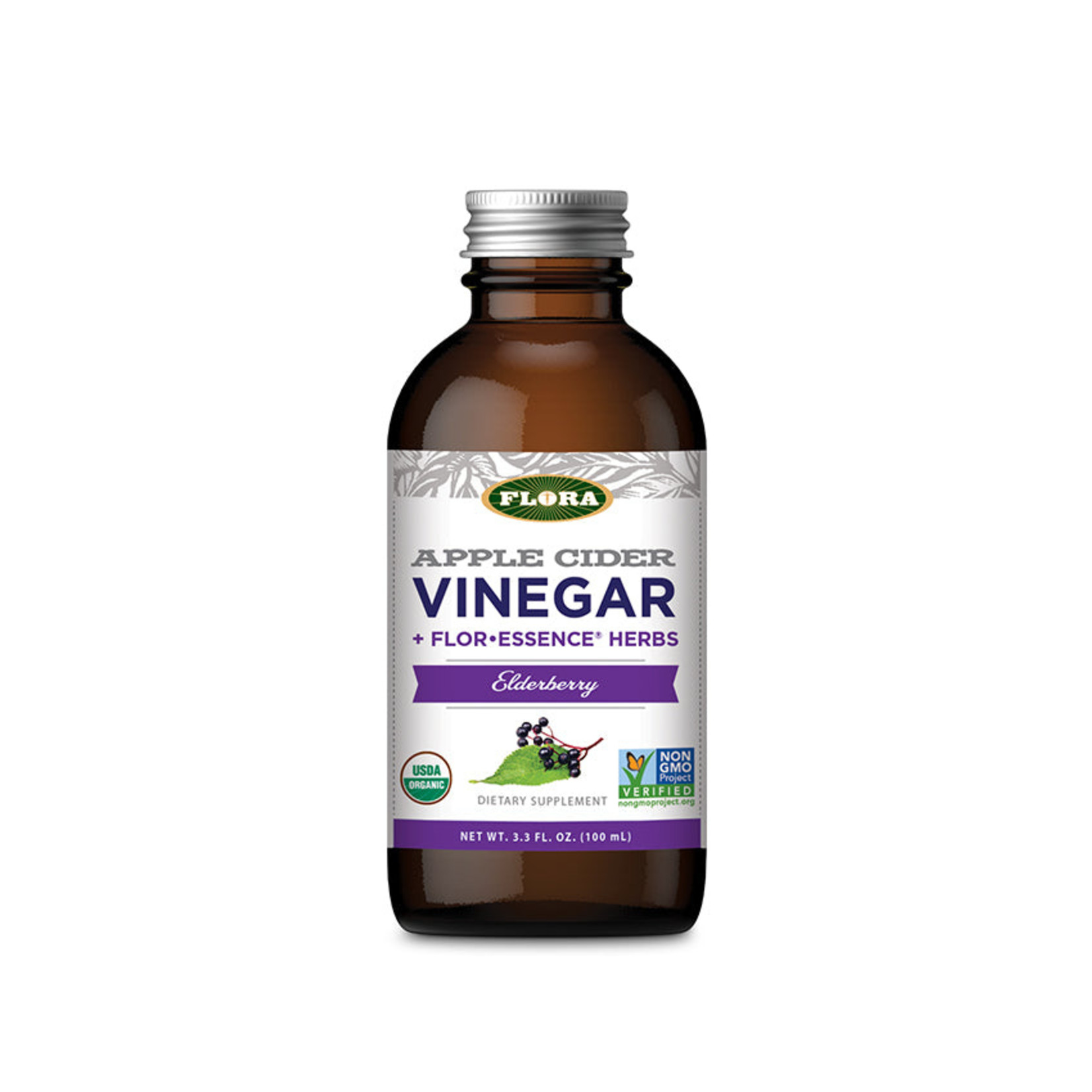 Flora Flora - Apple Cider Vinegar Elderberry - 3.3 oz