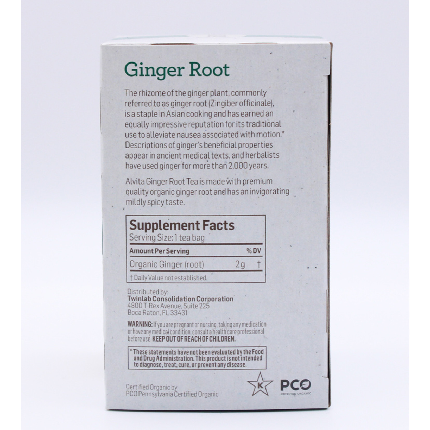 Alvita Teas Alvita Teas - Organic Ginger Root - 16 Bags