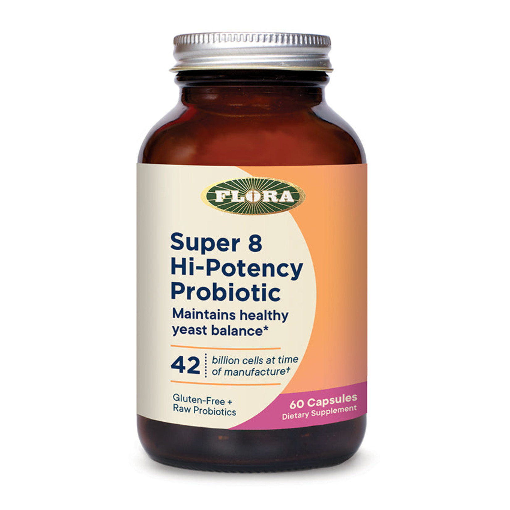 Flora Flora - Super 8 Hi Potency Probiotic - 60 Capsules