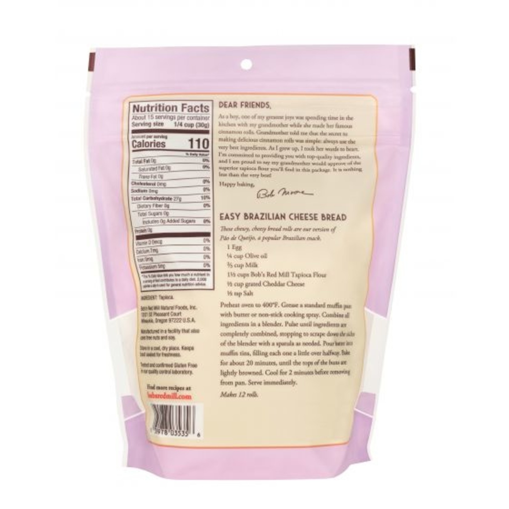 Bobs Red Mill Bobs Red Mill - Finely Ground Tapioca Flour - 16 oz