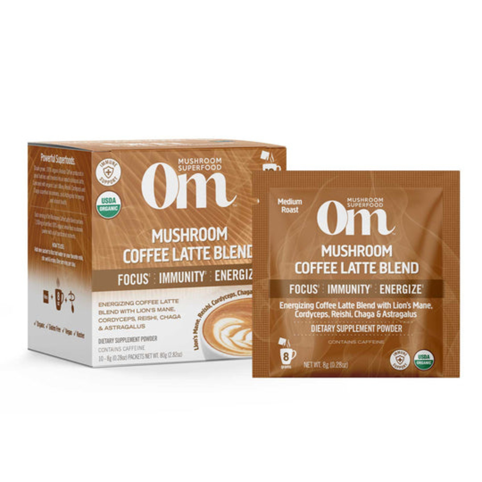 Om Mushroom Om - Box of Mushroom Coffee Blend - 10 Pack