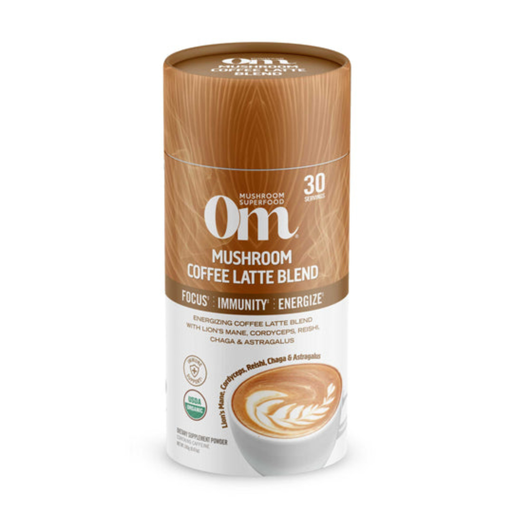 Om Mushroom Om - Mushroom Coffee Latte Blend - 240 grams