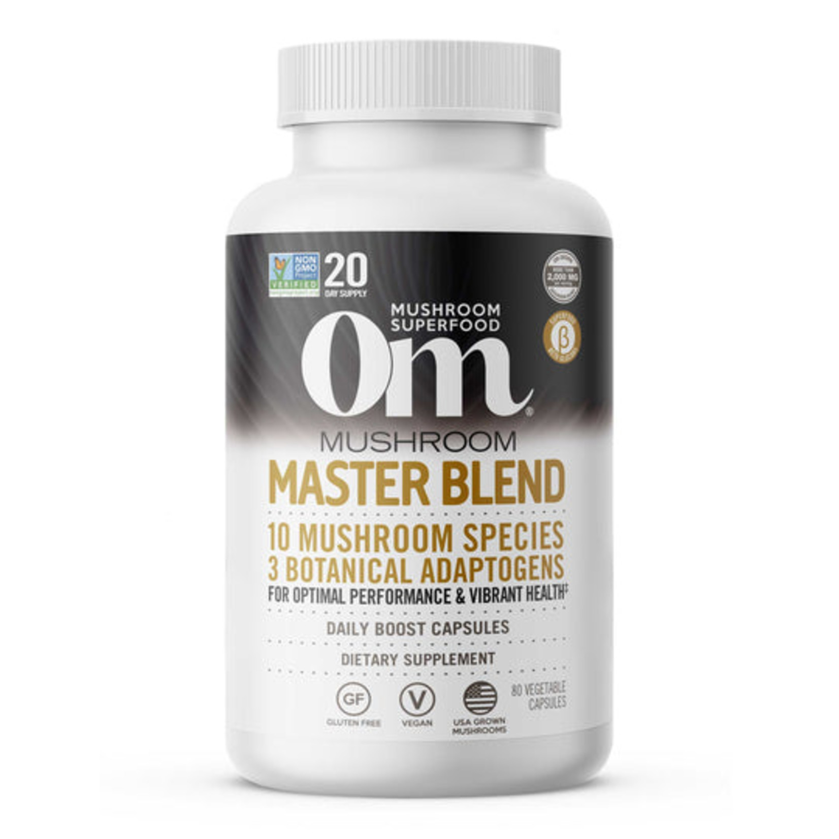 Om Mushroom Om - Master Blend - 80 Veg Capsules