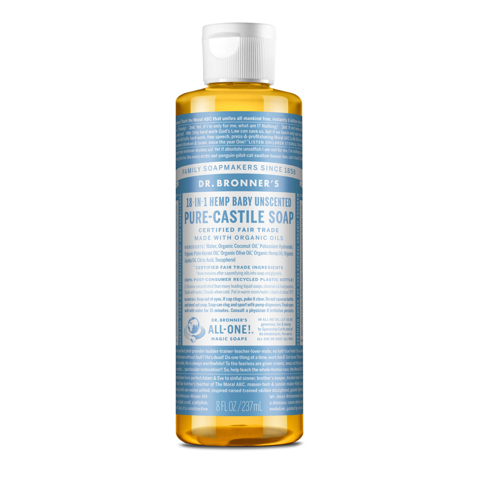 Dr Bronners Dr Bronners - Organic Castile Liquid Soap Babymild - 8 oz