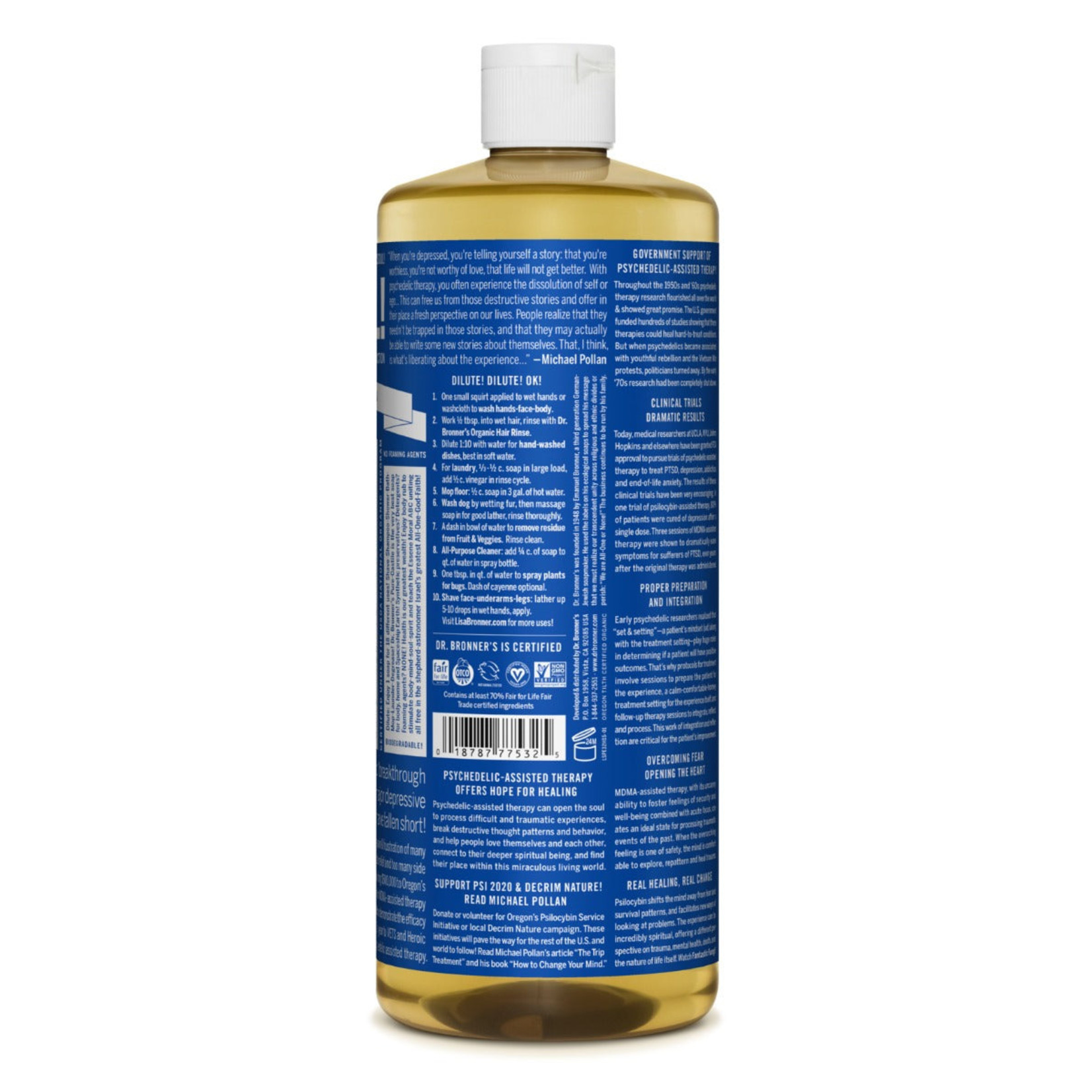 Dr Bronners Dr Bronners - Organic Castile Liquid Soap Peppermint - 32 oz