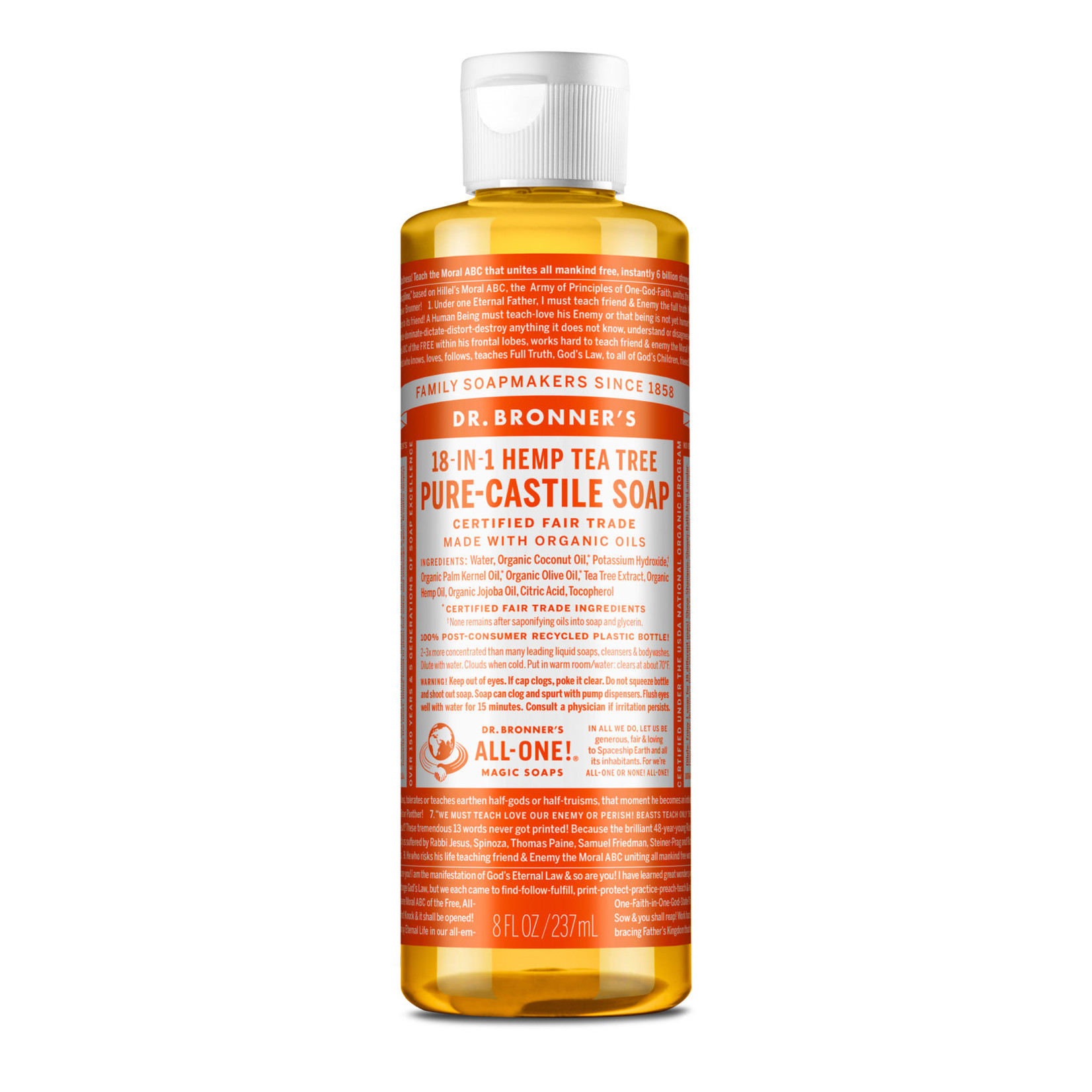 Dr Bronners Dr Bronners - Castile Soap Tea Tree - 8 oz