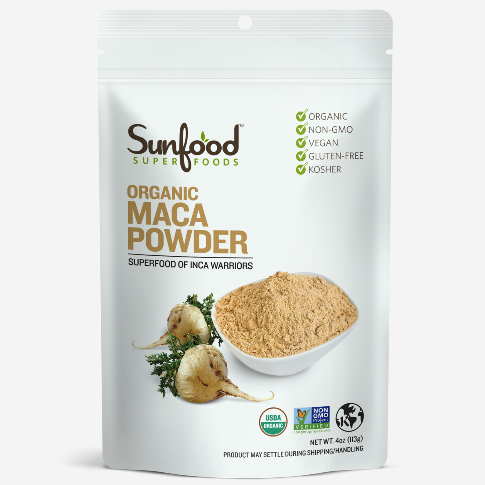 Sunfood Sunfood - Raw Organic Maca Powder - 4 oz