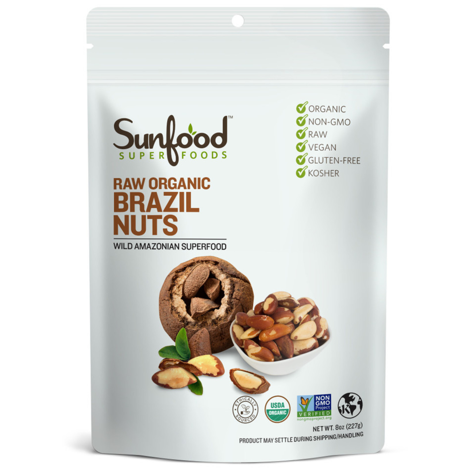 Sunfood Sunfood - Brazil Nuts - 8 oz