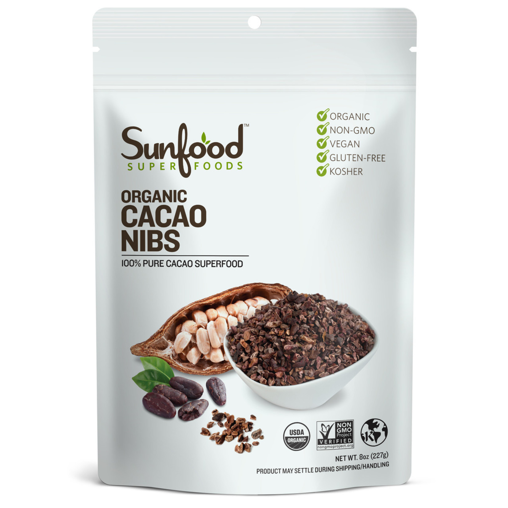 Sunfood Sunfood - Chocolate Cacao Nibs - 8 oz