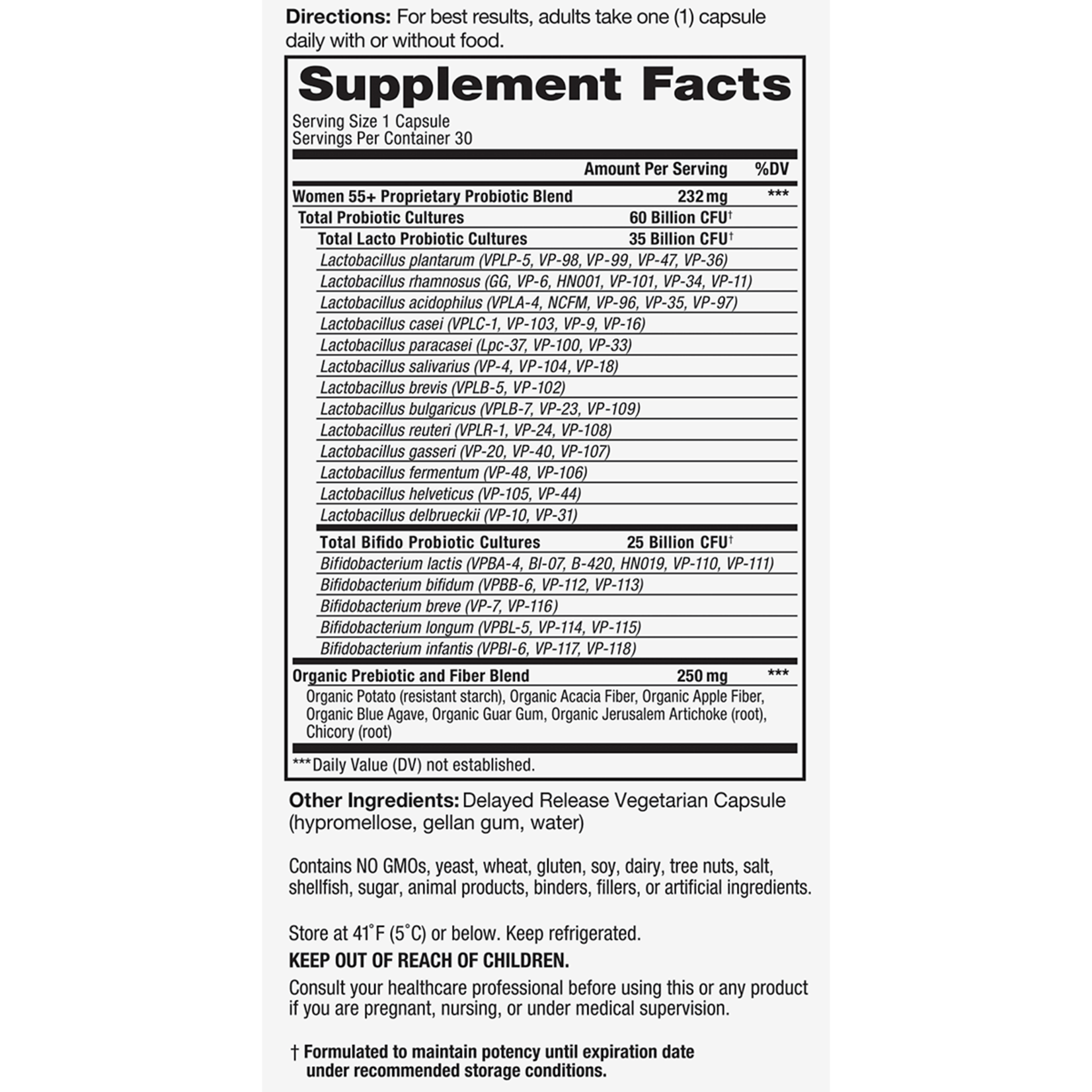 Vital Planet Vital Planet - Women's 55+ Daily Refrig - 30 Capsules