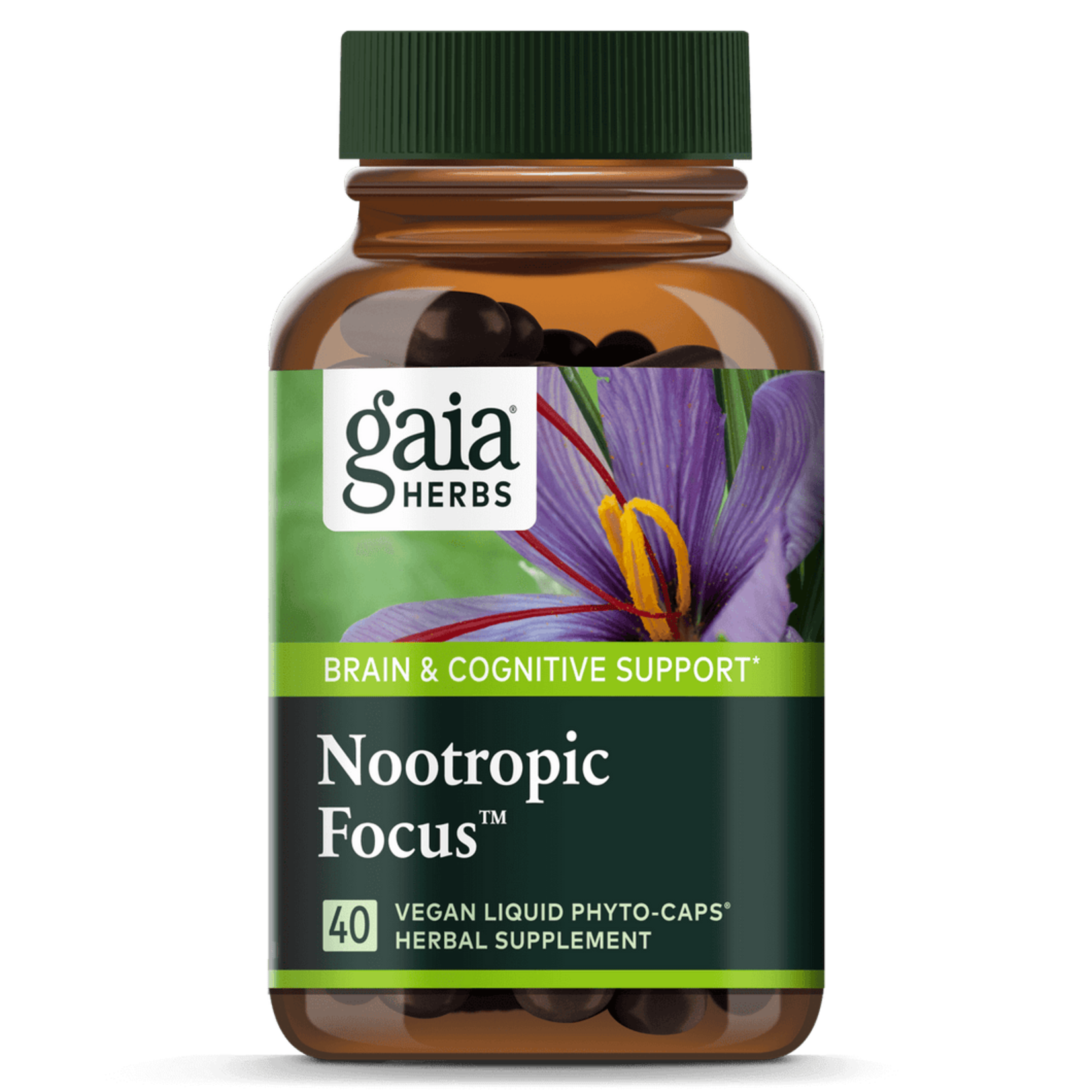 Gaia Herbs Gaia Herbs - Nootropic Focus - 40 Veg Capsules