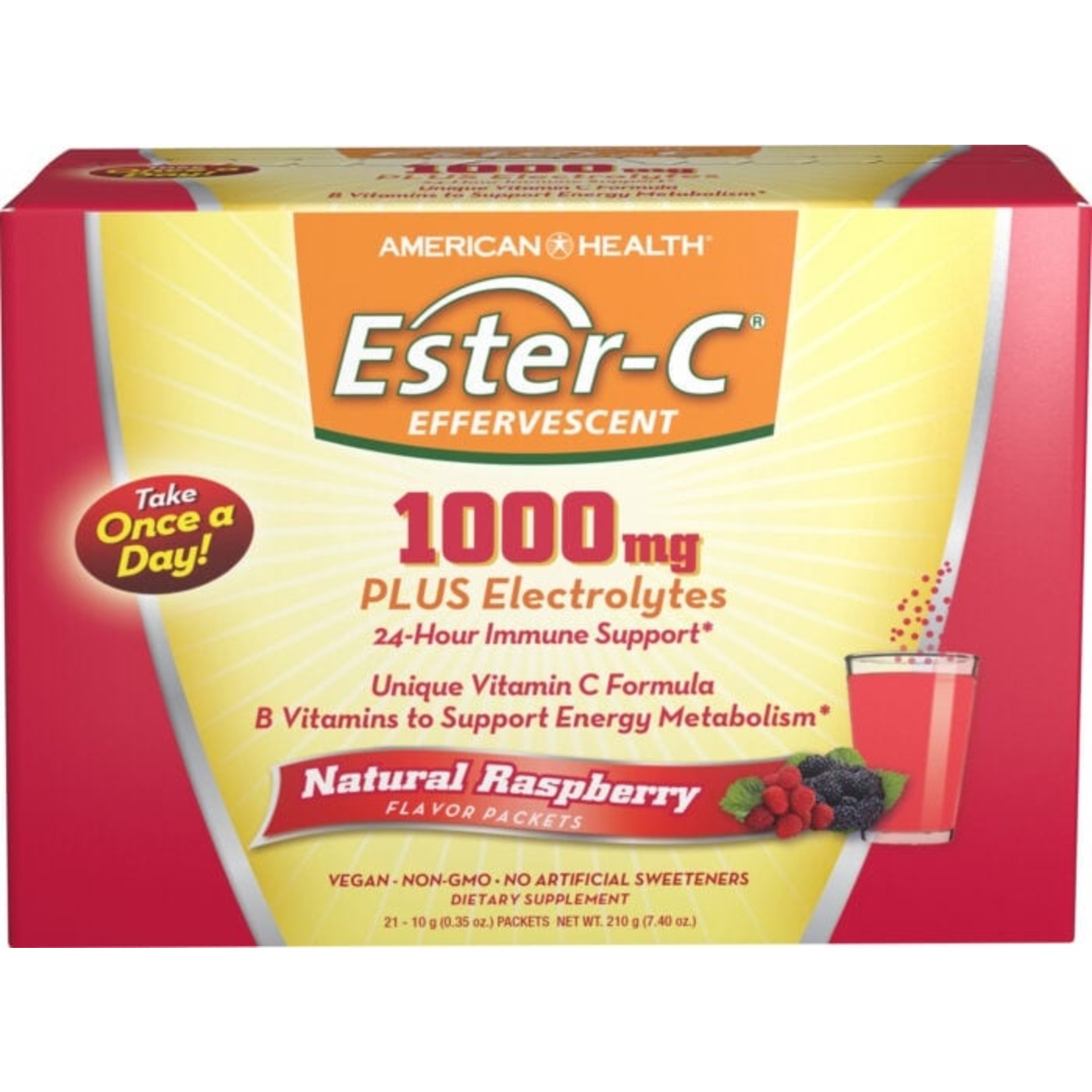 American Health American Health - Box of Ester-C Raspberry - 21 Packs