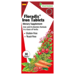 Gaia Herbs Floradix Iron Tablets - 80 Tablets