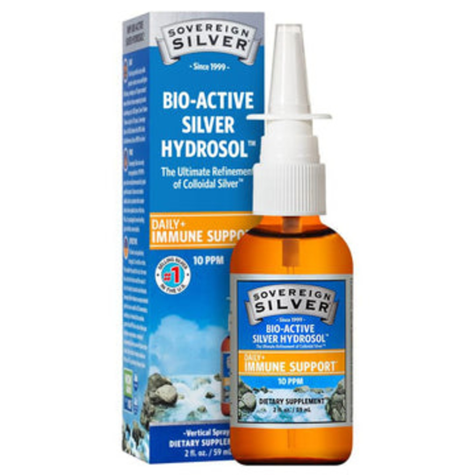 Sovereign Silver Sovereign Silver - Bio-Active Silver Hydrosol Sinus Relief Vertical Spray - 2 oz spray