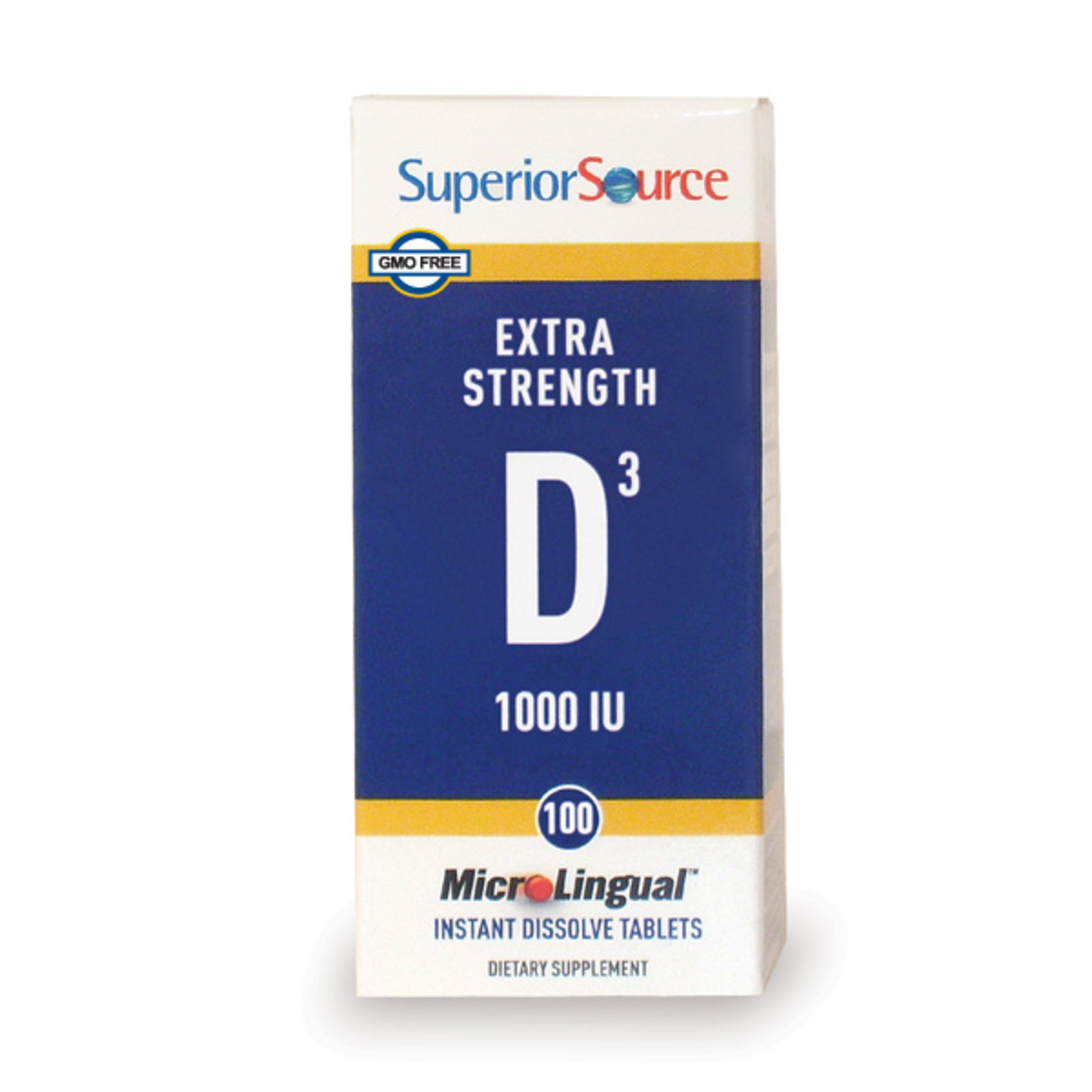 Superior Source Superior Source - Microlingual Extra Strength D3 1000 IU - 100 Tablets