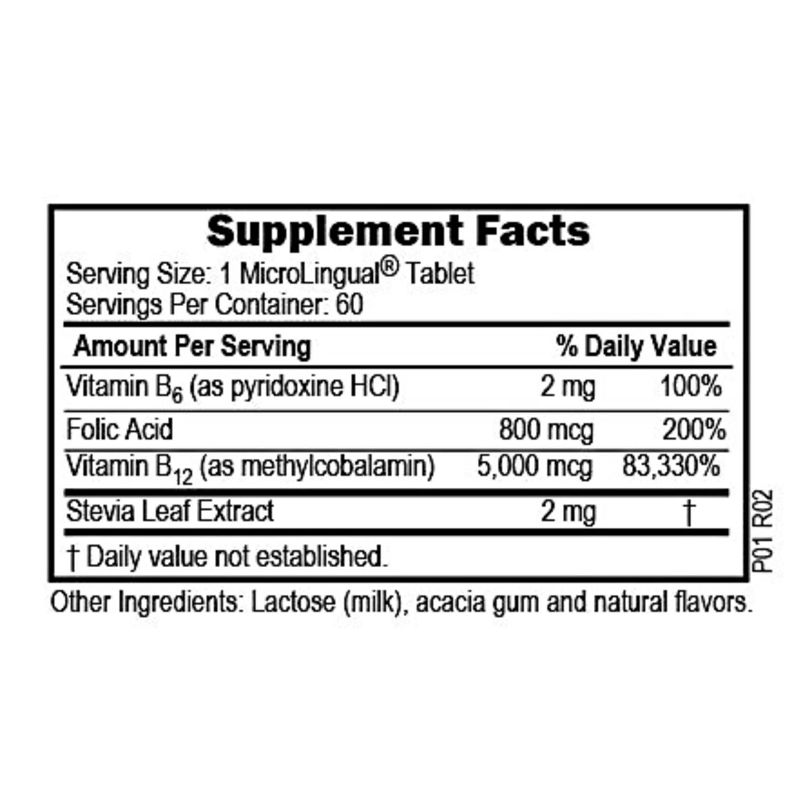 Superior Source Superior Source - Methylcobalamin B-12 5000 mcg B-6 & Folic Acid 800 mcg - 60 Tablets