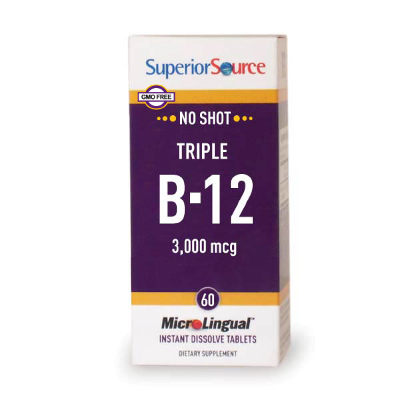 Superior Source Superior Source - Triple B-12 3,000 mcg - 60 Tablets