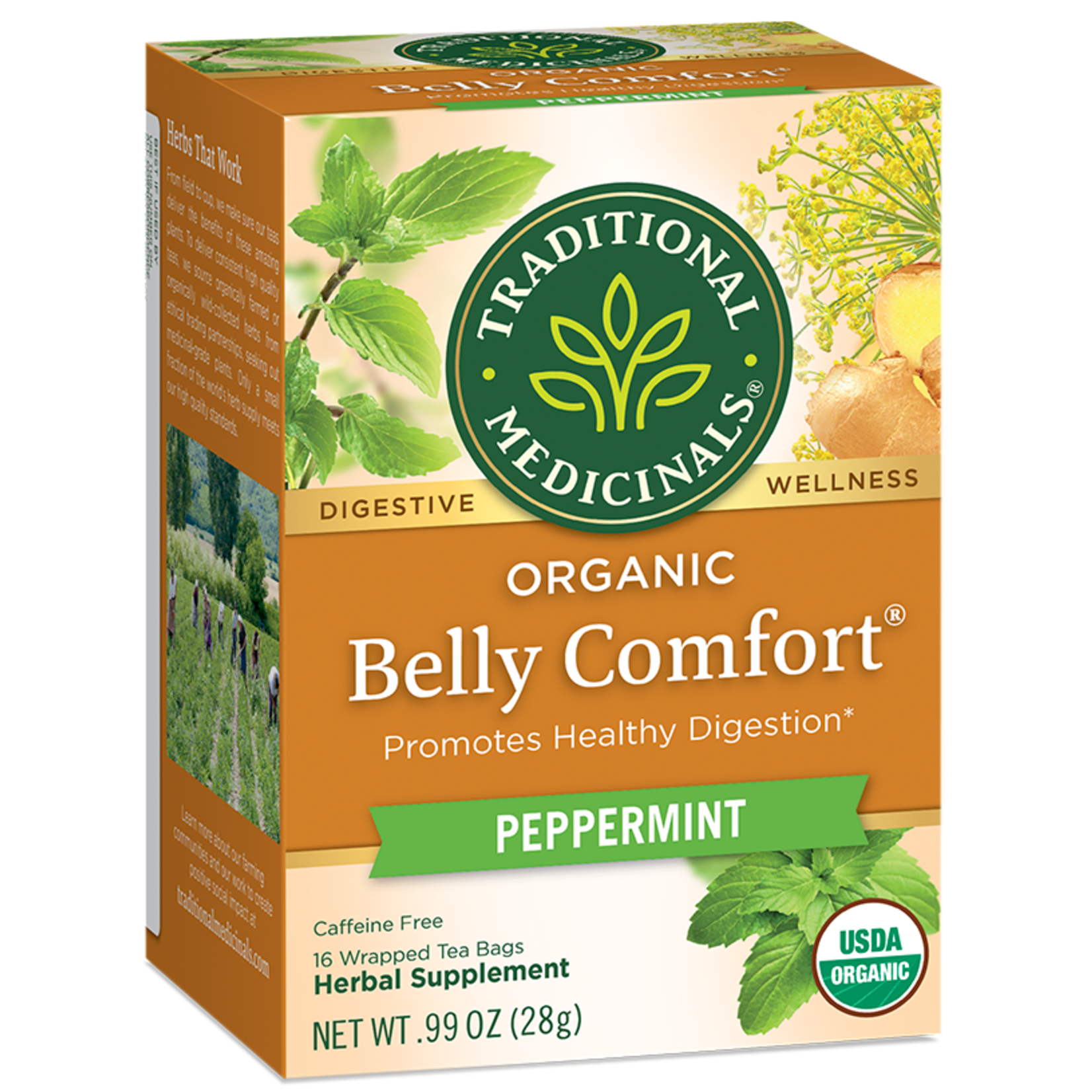Traditional Medicinals Traditional Medicinals - Belly Comfort Peppermint - Caffeine Free - 16 Bags