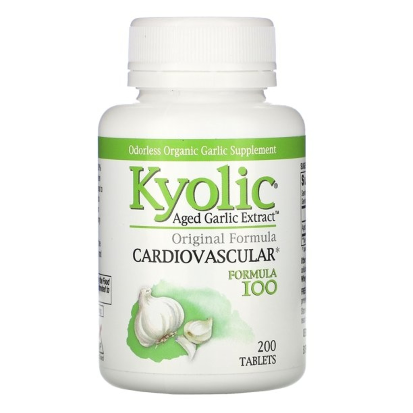 Kyolic Kyolic - Aged Garlic Extract Hi-Po Formula 100 - 200 Tablets