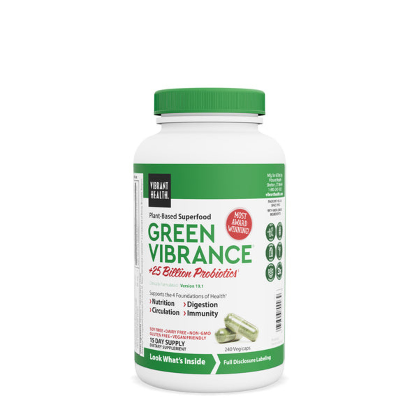 Vibrant Health Vibrant Health - Green Vibrance - 240 Veg Capsules