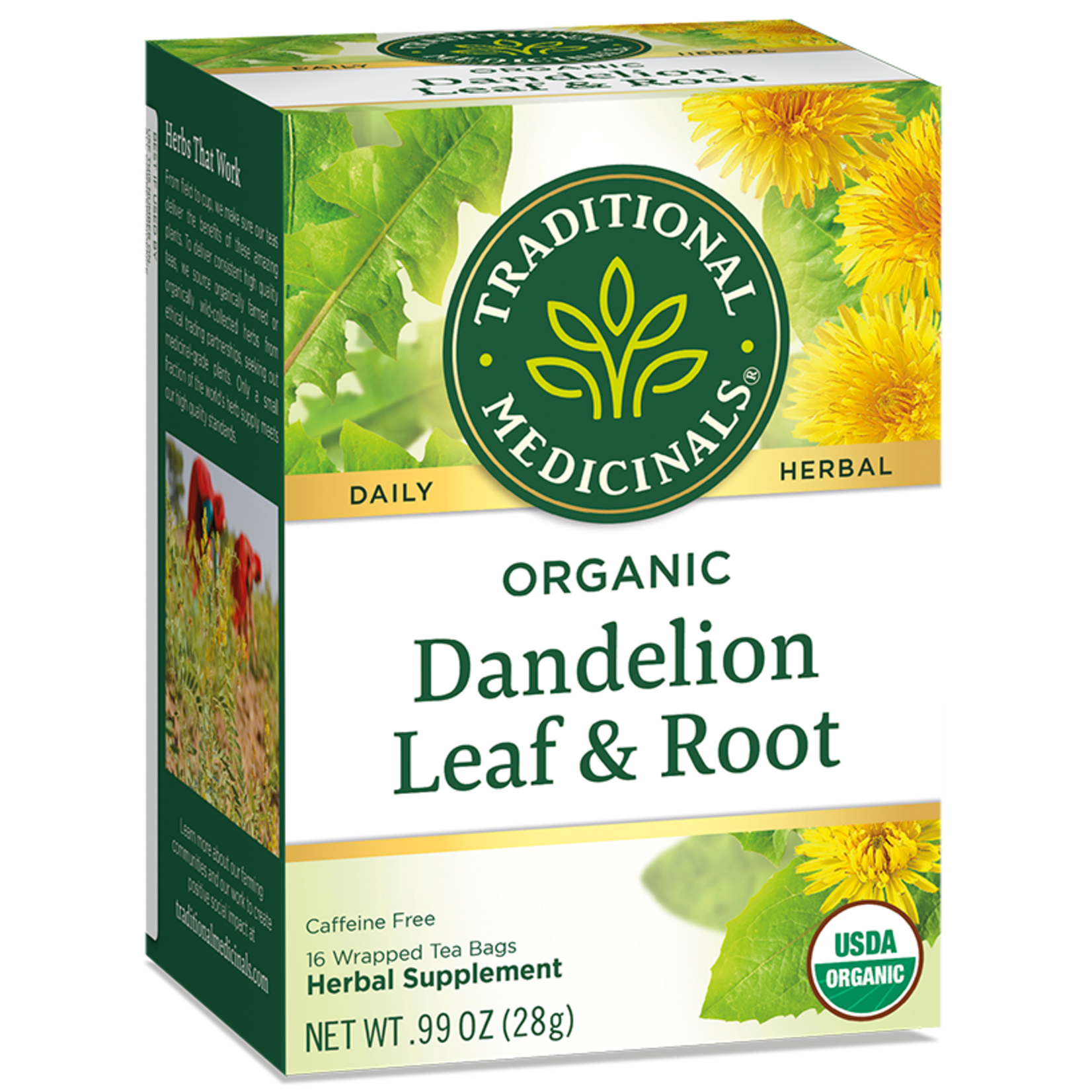 Traditional Medicinals Traditional Medicinals - Organic Dandelion Leaf & Root Tea - 16 Bags