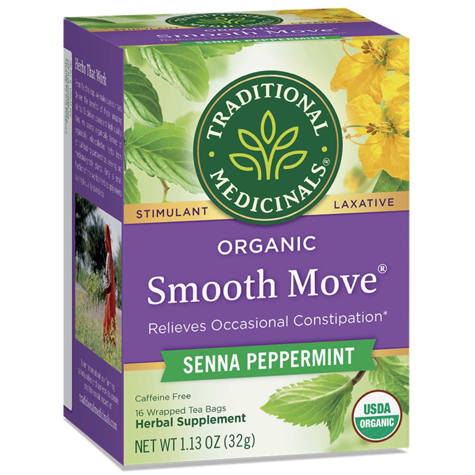 Traditional Medicinals Traditional Medicinals - Organic Smooth Move Peppermint Herbal Tea - 16 Bags