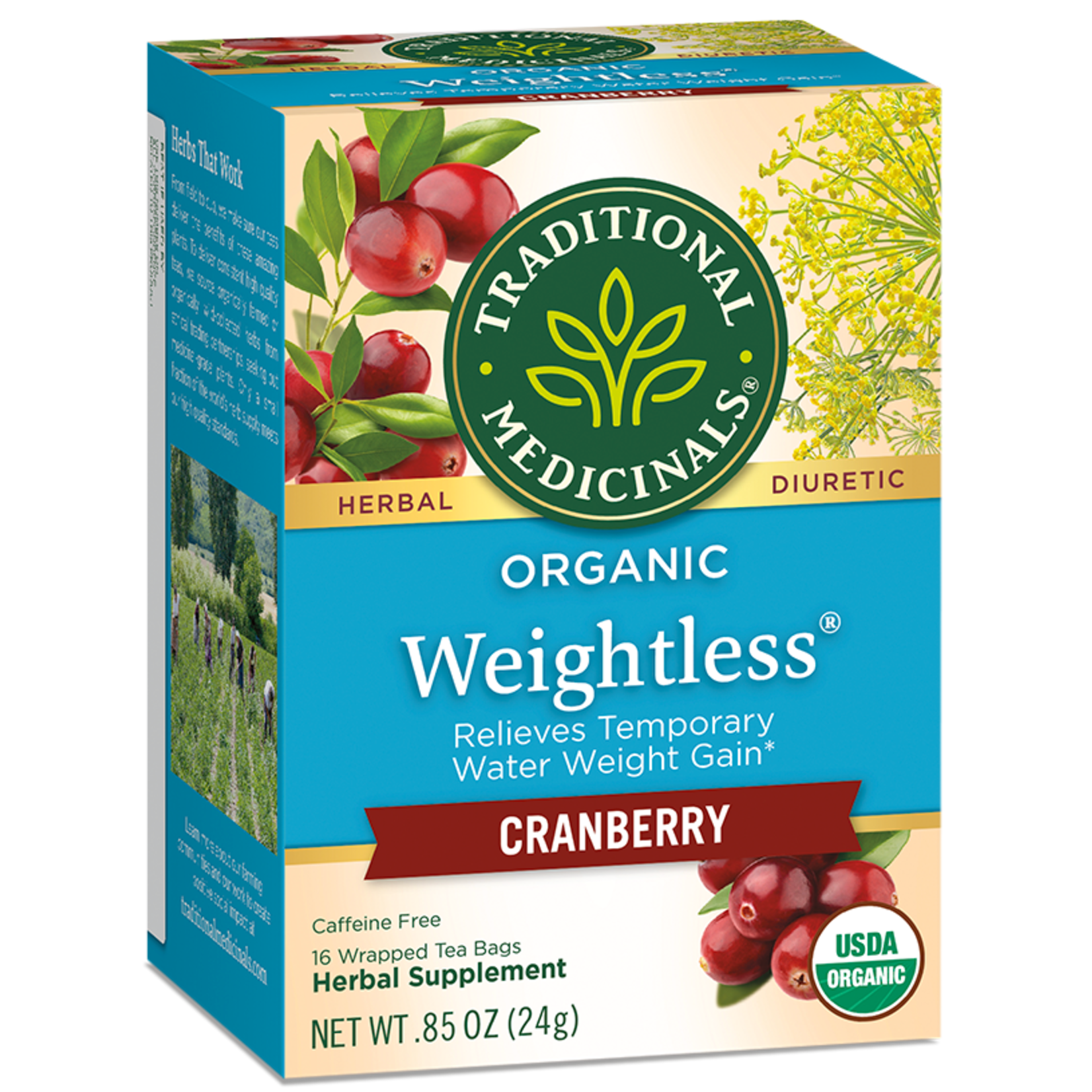Traditional Medicinals Traditional Medicinals - Organic Weightless Cranberry Herbal Tea - 16 Bags