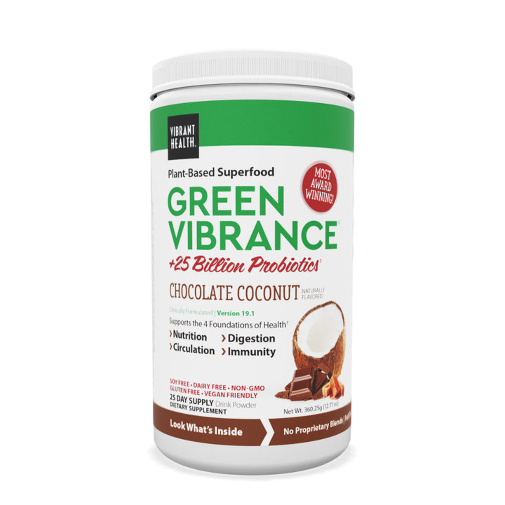 Vibrant Health Vibrant Health - Green Vibrance Chocolate Coconut - 12.71 oz