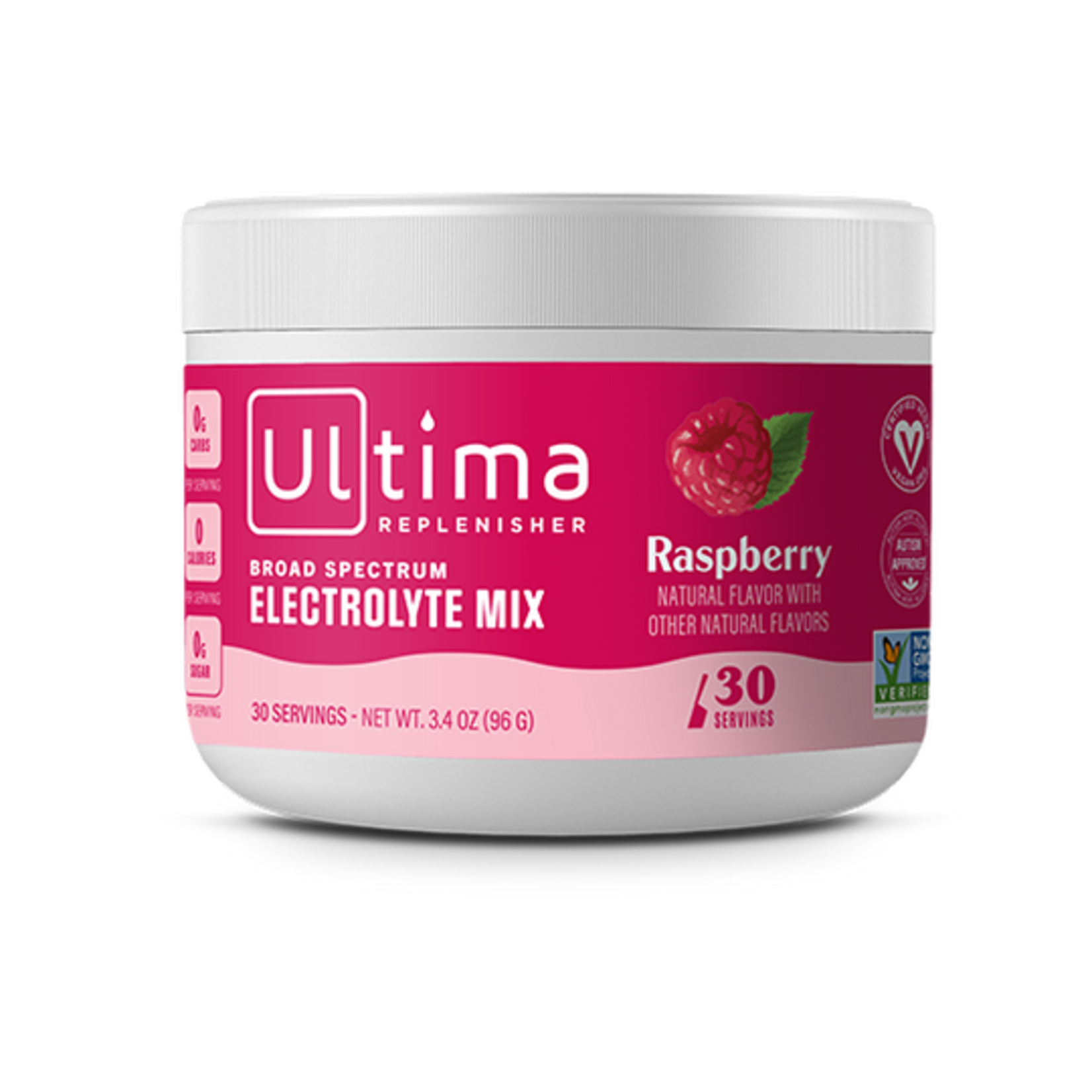 Ultima Ultima - Raspberry Electrolyte Powder - 3.4 oz